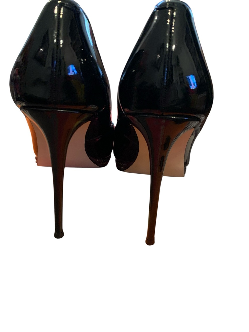 🌹STEVE MADDEN🌹NWOT! RHINESTONE EMBELLISHED BOTTOMS. PATENT LEATHER STILETTOS. - Picture 4 of 7